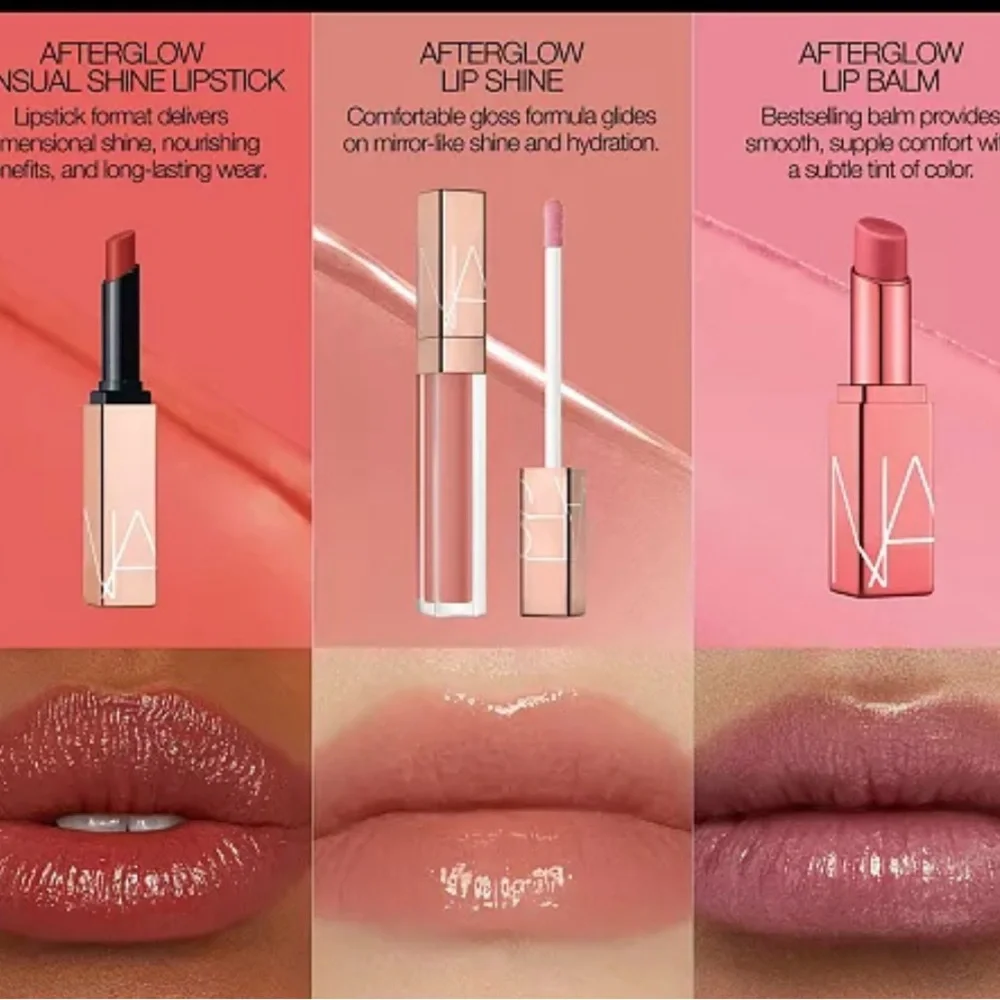 NARS Afterglow Sensual Shine Lipstick In (High Gear 218) Burnished Coral
